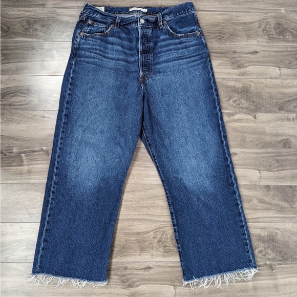 Levi's Denim - Levi's Ribcage Straight Ankle Jeans Size 32 High Rise Blue